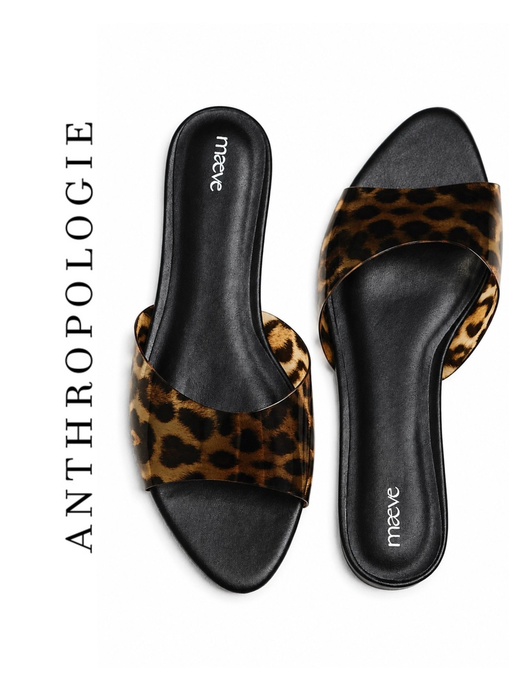 Anthropologie Maeve Pointed Toe Slip On Jelly Sandals